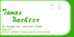 tamas wachter business card